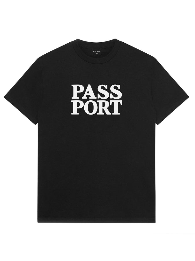 Pass Port Official Stacked T-Shirt Spring 2026 | BLACK