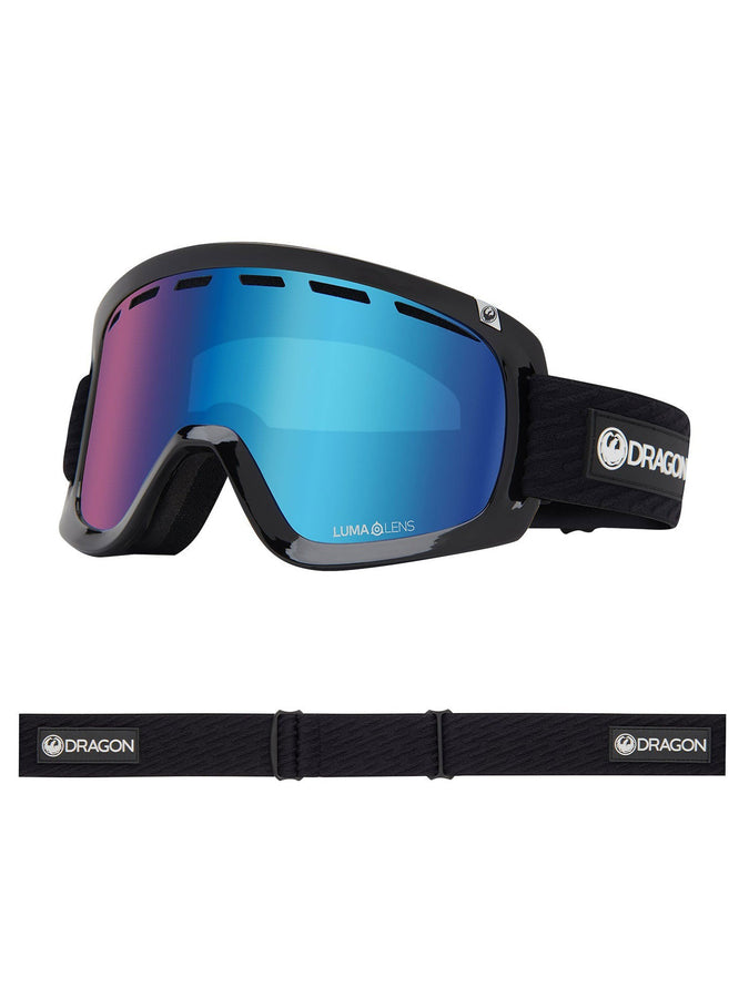 Dragon D1 OTG 2 Icon Blue/LL Ion Blue + Spare Lens Goggle | ICON BLUE/LL BLUE ION
