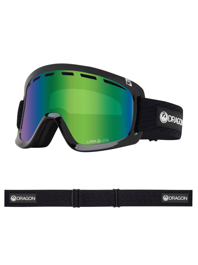 Dragon D1 OTG 2 Icon Green/LL Ion Green + Spare Lens Goggle | ICON GREEN/LL GREEN ION