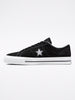 Converse One Star Pro Low Top Black/Black/White Shoes