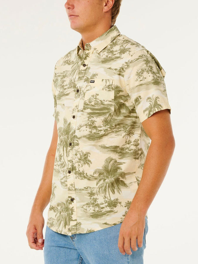 Rip Curl Sessions Short Sleeve Buttondown Shirt Spring 2026 | VINTAGE WHITE (8861)