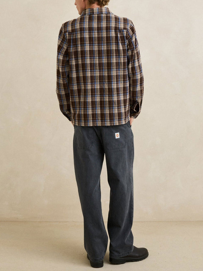 Rhythm Alex Check Long Sleeve Buttondown Shirt Fall 2026 | CHESTNUT