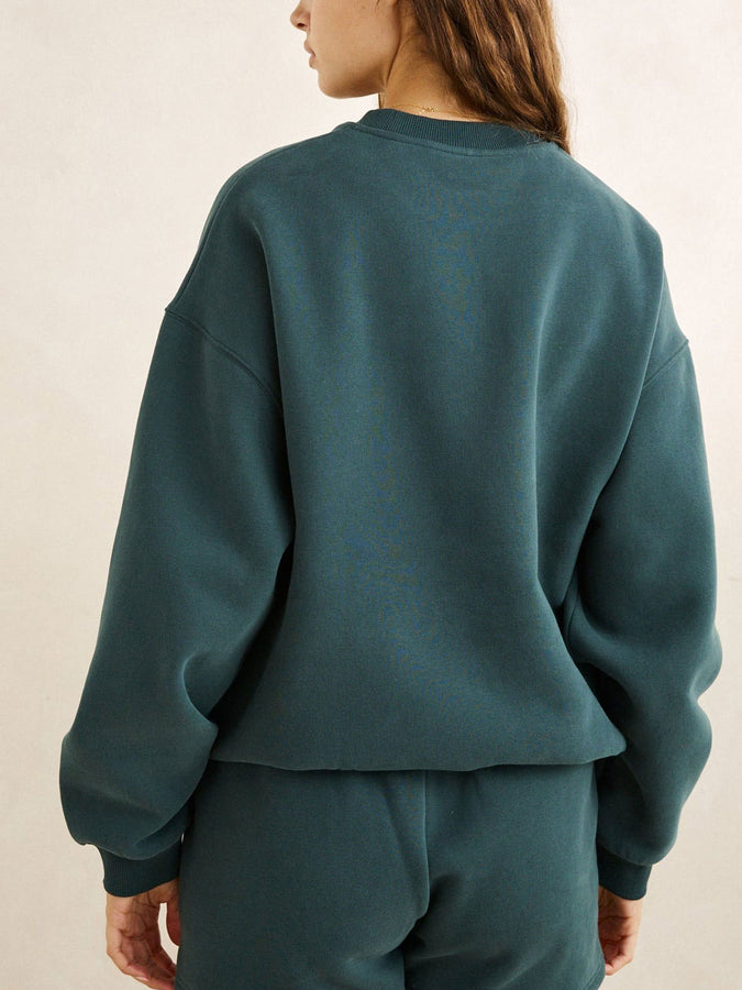 Rhythm Collegiate Oversized Crewneck Sweatshirt Fall 2026 | FOREST