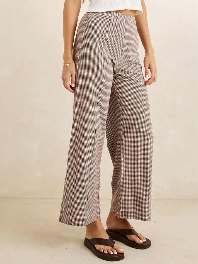 Rhythm London Check Wide Pants Fall 2026 | CHOCOLATE