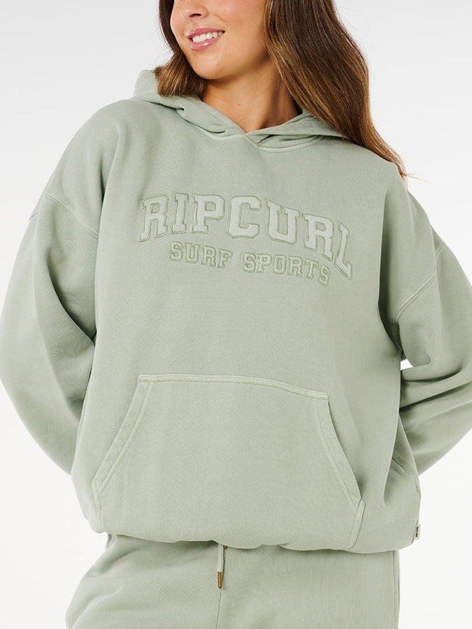 Rip Curl Varsity Sports Oversized Hoodie Spring 2026 | AQUA GREY (3921)