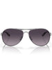 Oakley Feedback Polished Chrome/Prizm Grey Gradient Sunglasses