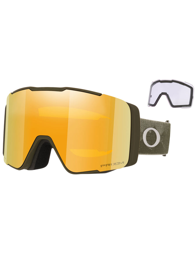 Oakley Line Miner Pro M Brown/Prizm 24K + Prizm Clear Goggle | MATTE DARK BROWN/PRIZM 24K