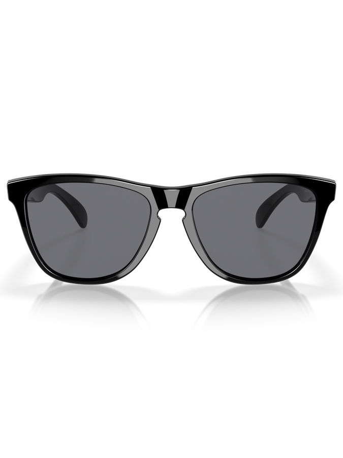 Oakley Frogskins Polished Black/Grey Sunglasses | POLISHED BLACK/GREY