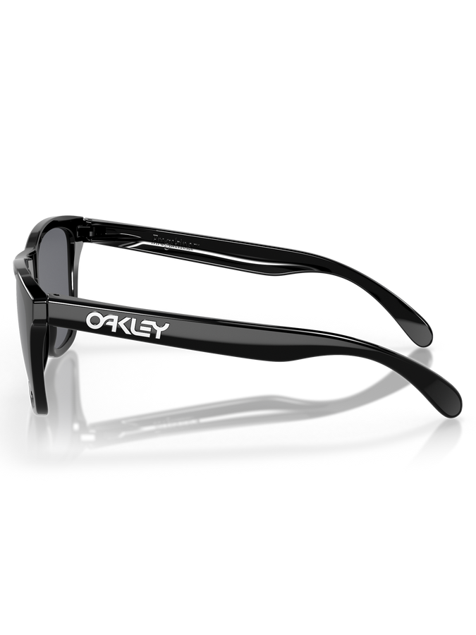 Oakley Frogskins Polished Black/Grey Sunglasses | POLISHED BLACK/GREY