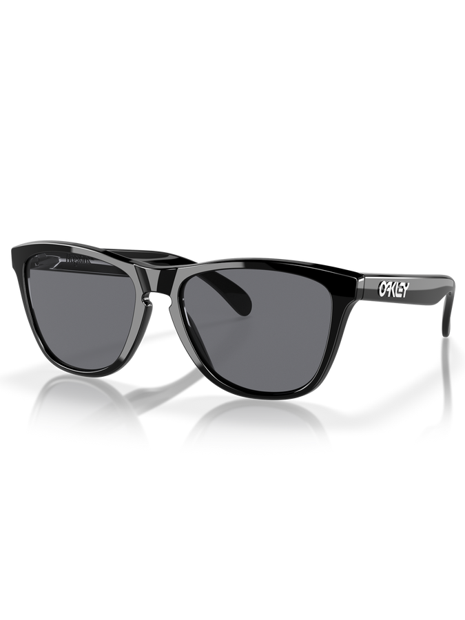 Oakley Frogskins Polished Black/Grey Sunglasses | POLISHED BLACK/GREY