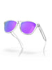 Oakley Frogskin Polished Clear/Prizm Violet Sunglasses