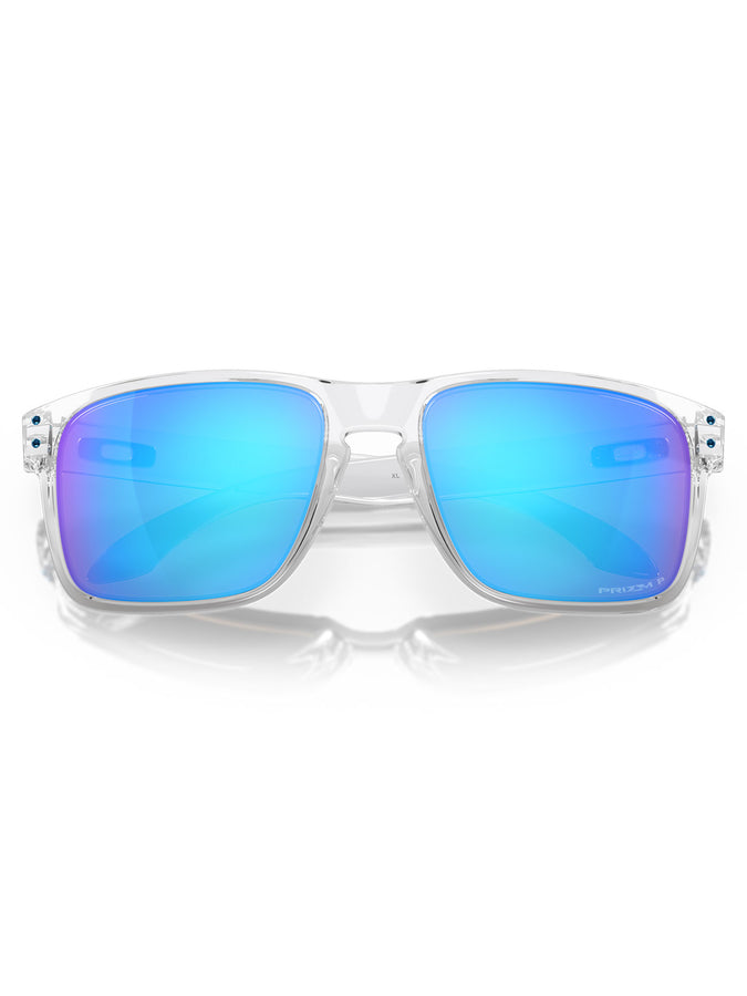 Oakley Holbrook XL Polished Clear/Sapphire Plrized Sunglasses | POLISHED CLEAR/PRIZM SAPPHIRE