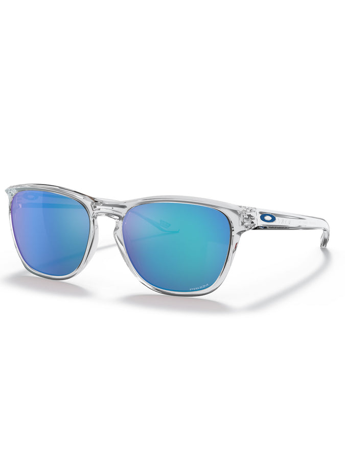 Oakley Manorburn Polished Clear/Prizm Sapphire Sunglasses | POLISHED CLEAR/PRIZM SAPPHIRE