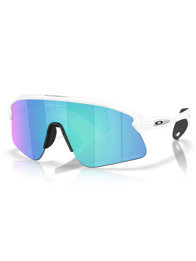 Oakley Stunt Devil Polished White/Prizm Sapphire Sunglasses | POLISHED WHITE/PRIZM SAPPHIRE