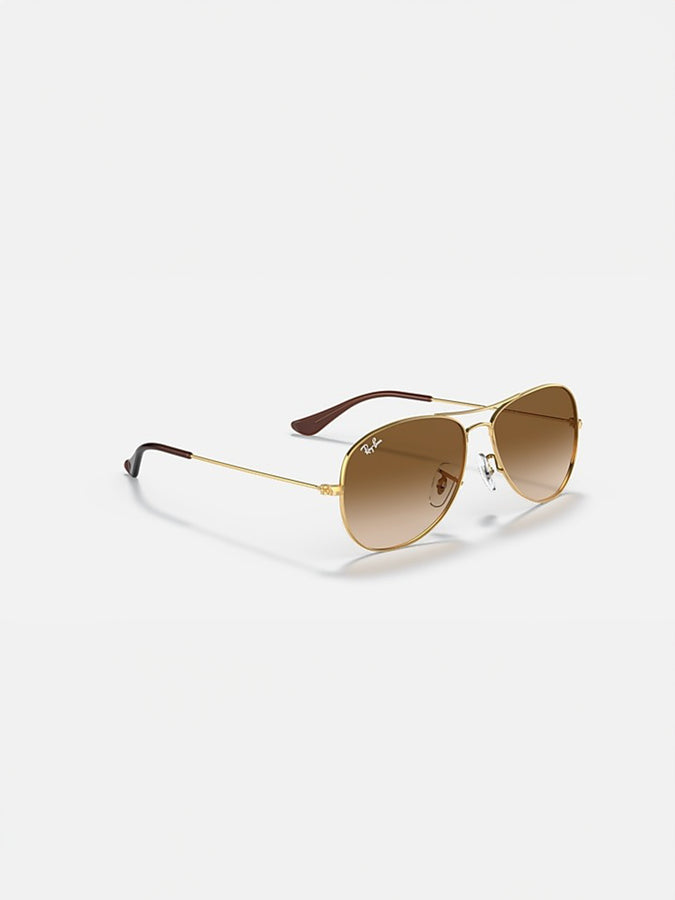 Ray Ban Cockpit Sunglasses | ARISTA GOLD/LIGHT BROWN GRAD