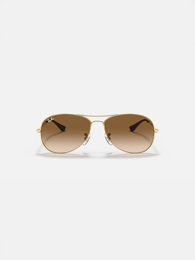 Ray Ban Cockpit Sunglasses | ARISTA GOLD/LIGHT BROWN GRAD