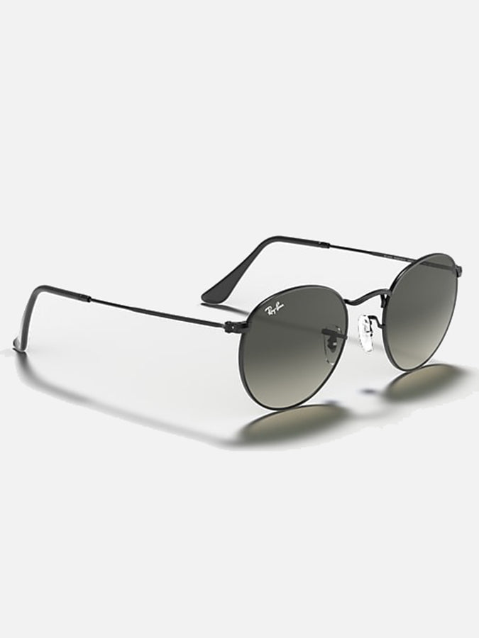 Ray Ban Round Metal Black/Grey Sunglasses | BLACK/GREY GRADIENT