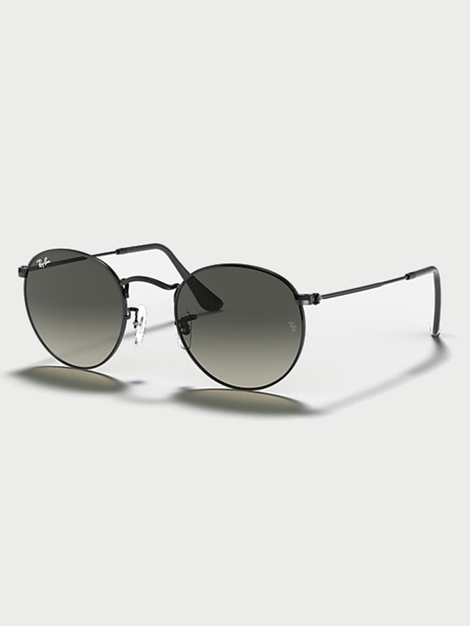 Ray Ban Round Metal Black/Grey Sunglasses | BLACK/GREY GRADIENT