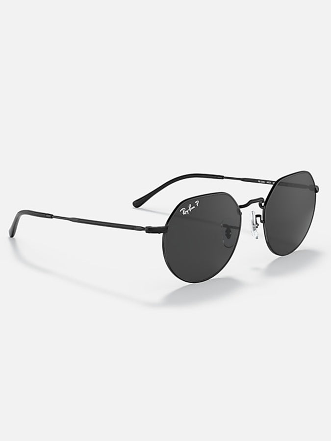 Ray Ban Jack Polished Black/Black Sunglasses |  BLACK/BLACK