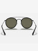Ray-Ban Round Double Bridge Black/G-15 Green Sunglasses