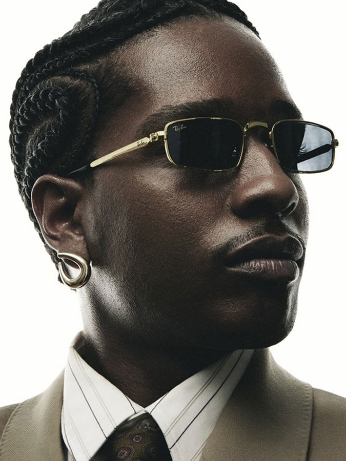 Ray-Ban x Asap Rocky RB3927 Arista Gold/Blue Sunglasses | ARISTA GOLD/BLUE