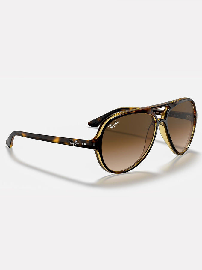 Ray-Ban Cats 5000 Light Havana/Light Brown Grad Sunglasses | LIGHT HAVANA/LIGHT BROWN GRAD