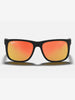 Ray-Ban Justin Matte Black/Red Mirror Sunglasses