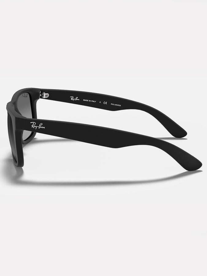 Ray-Ban Justin Matte Black/Grey Gradient Sunglasses | MATTE BLACK/GREY GRADIENT
