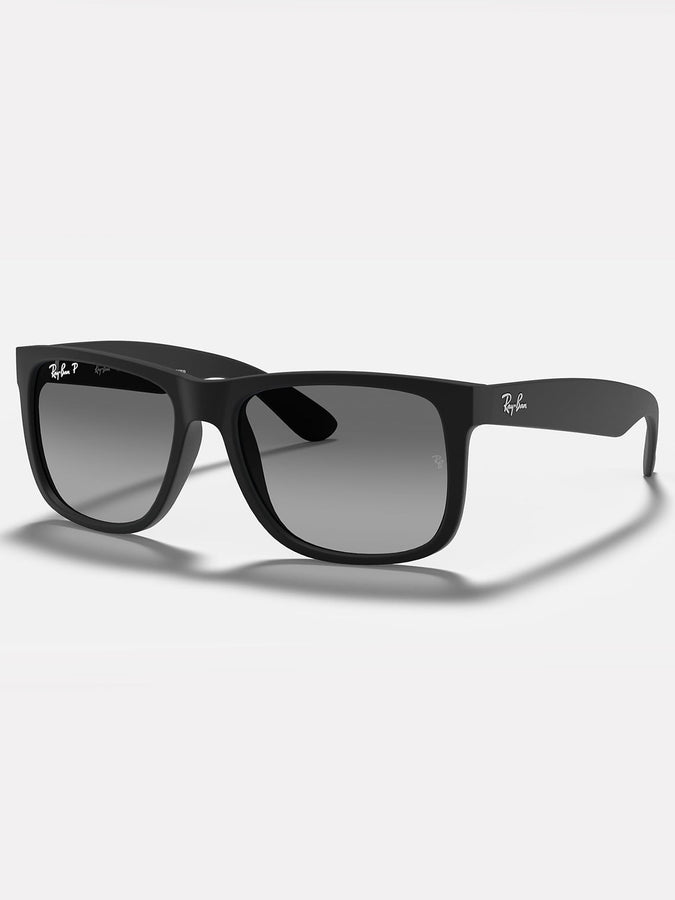 Ray-Ban Justin Matte Black/Grey Gradient Sunglasses | MATTE BLACK/GREY GRADIENT