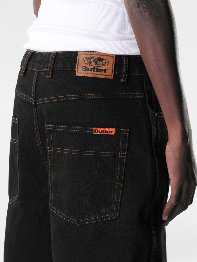 Butter Goods Baggy Denim Shorts Spring 2026 | WASHED BLACK