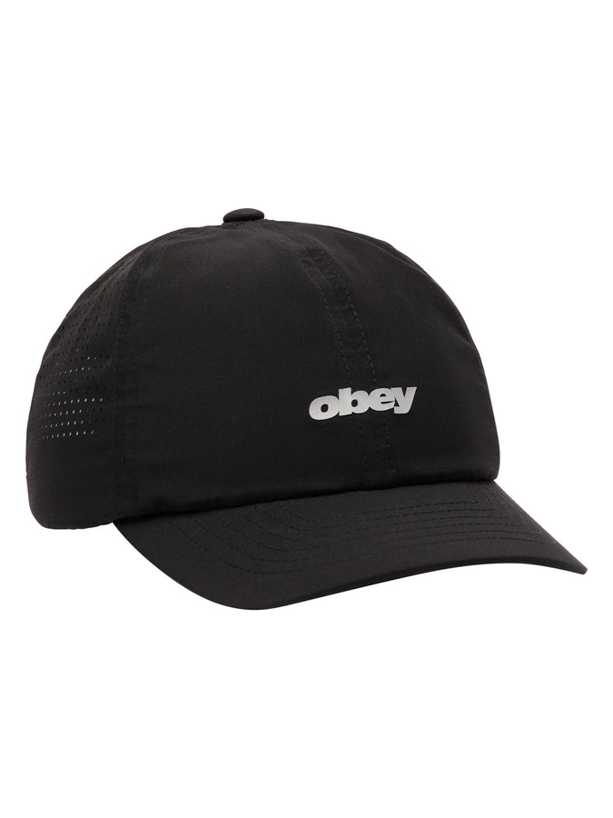 Obey Pace 6 Panel Trail Strapback Hat | BLACK (BLK)
