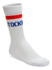 Birkenstock Cotton Stripe White/Red Socks
