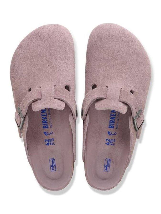 Birkenstock Boston Soft Footbed Suede N Prpl Shoes Spring2026 | FADED PURPLE