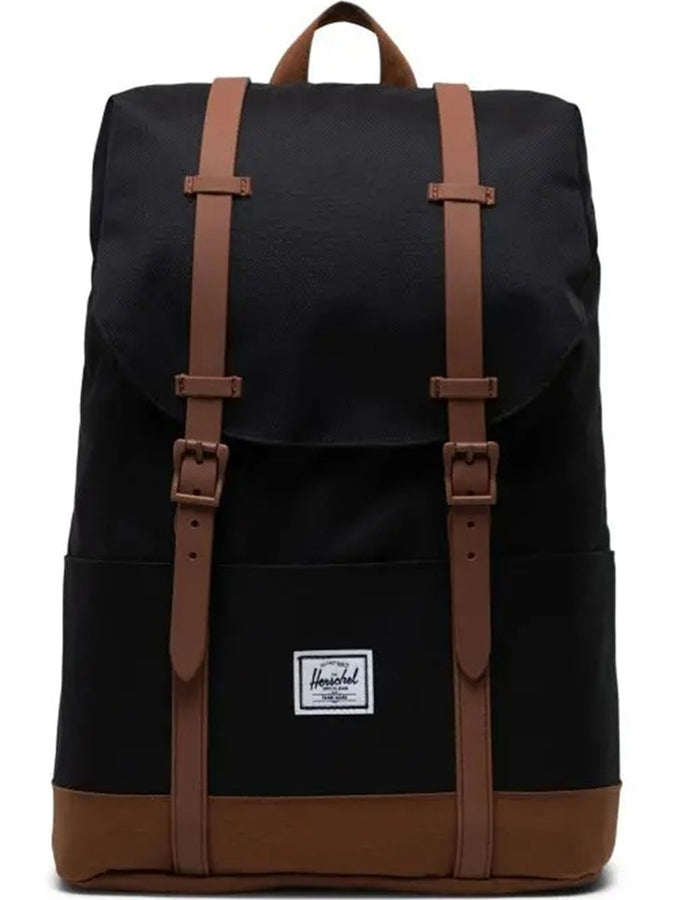 Herschel Retreat Backpack | BLACK/SADDLE BRN (02462)