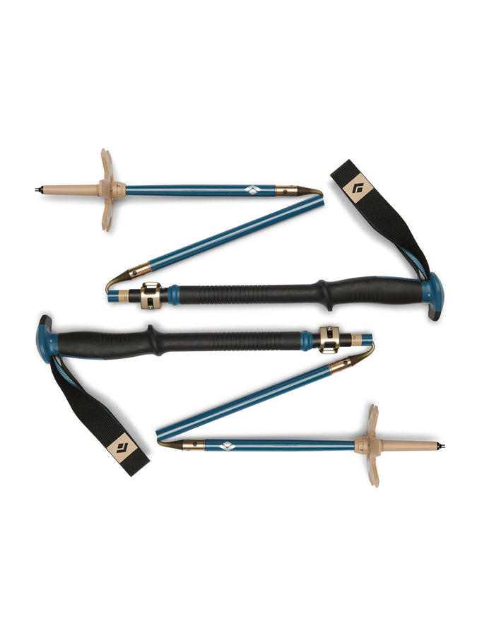 Black Diamond Splitpboard Traverse Compactor Ski Poles | CREEK BLUE (4064)