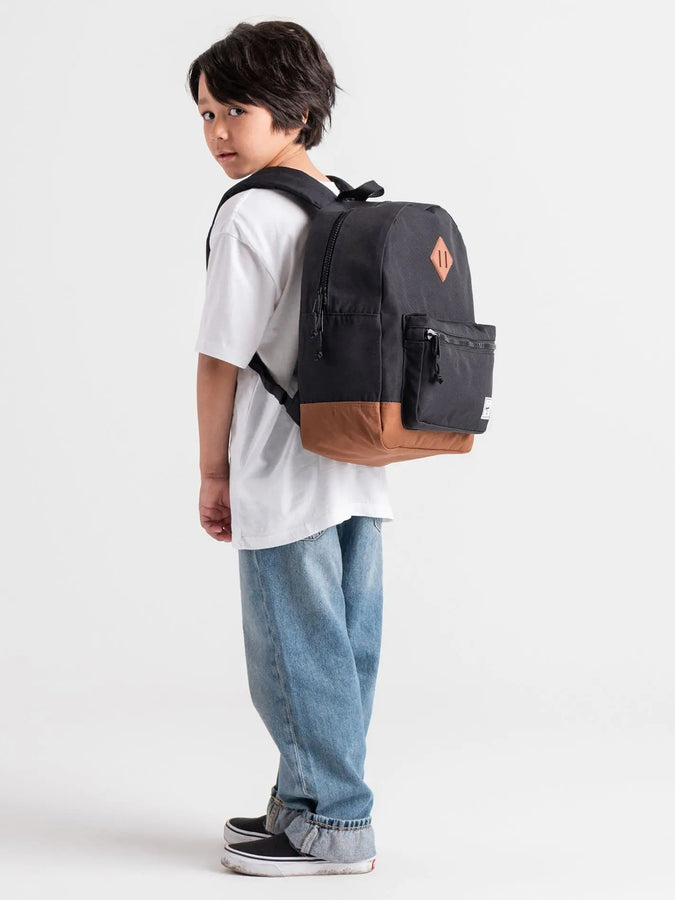 Herschel Heritage Backpack | BLACK/SADDLE BROWN (04735)