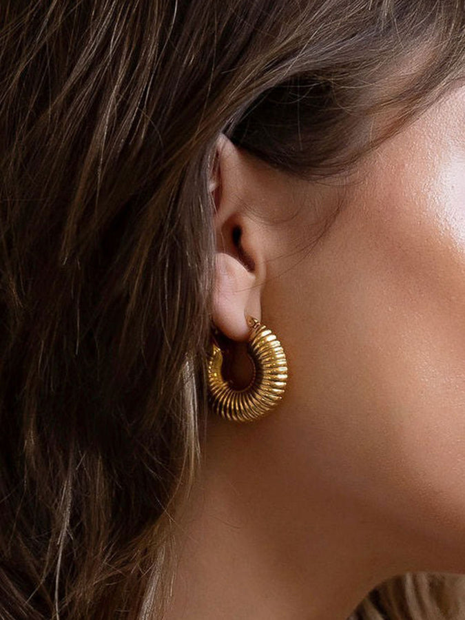 Salty Cali Aries Hoops Earrings | GOLD