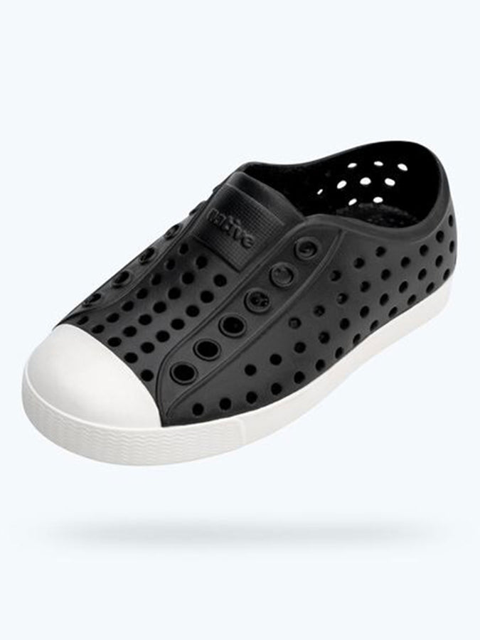 Native Jefferson Jiffy Black/Shell White Shoes Spring 2025 | JIFFY BLACK/SHELL WHITE (1105)