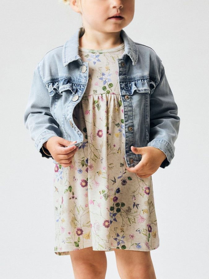 Name It Falca Dress (Kids 2-7) Spring 2026 | PEYOTE MELANGE