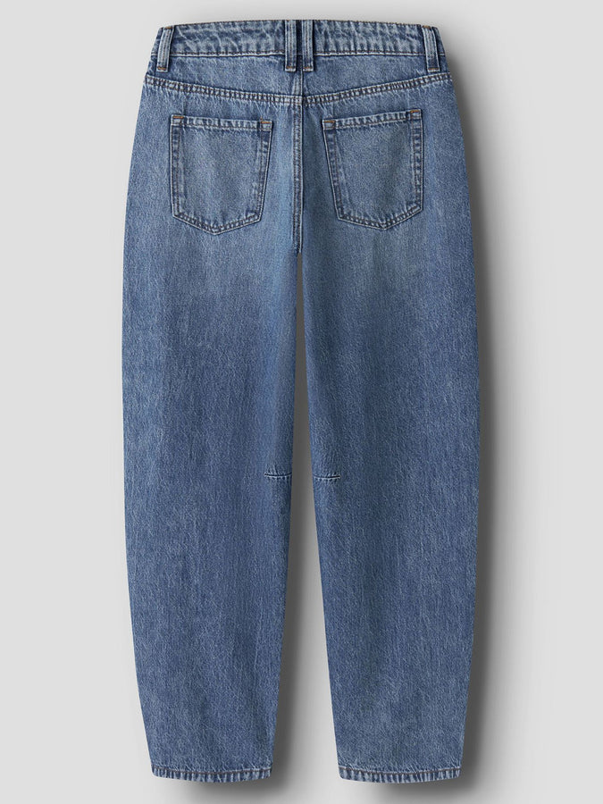 Name It Bella Barrel Jeans (Youth 7-14) Fall 2026 | MEDIUM BLUE DENIM