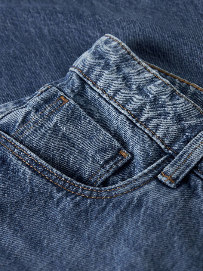 Name It Bella Barrel Jeans (Youth 7-14) Fall 2026 | MEDIUM BLUE DENIM