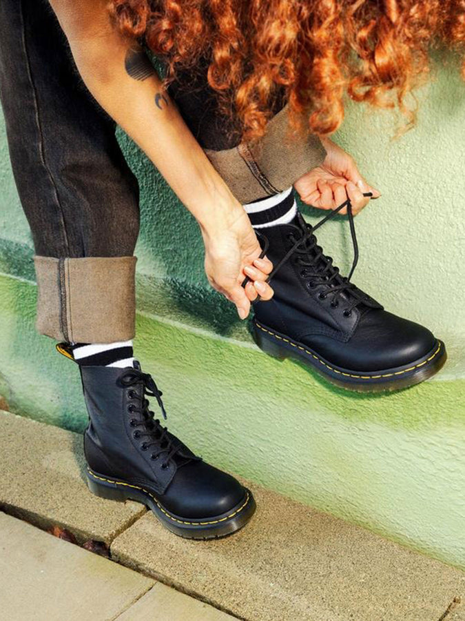 Dr.Martens 1460 Pascal Virginia Black Boots | BLACK