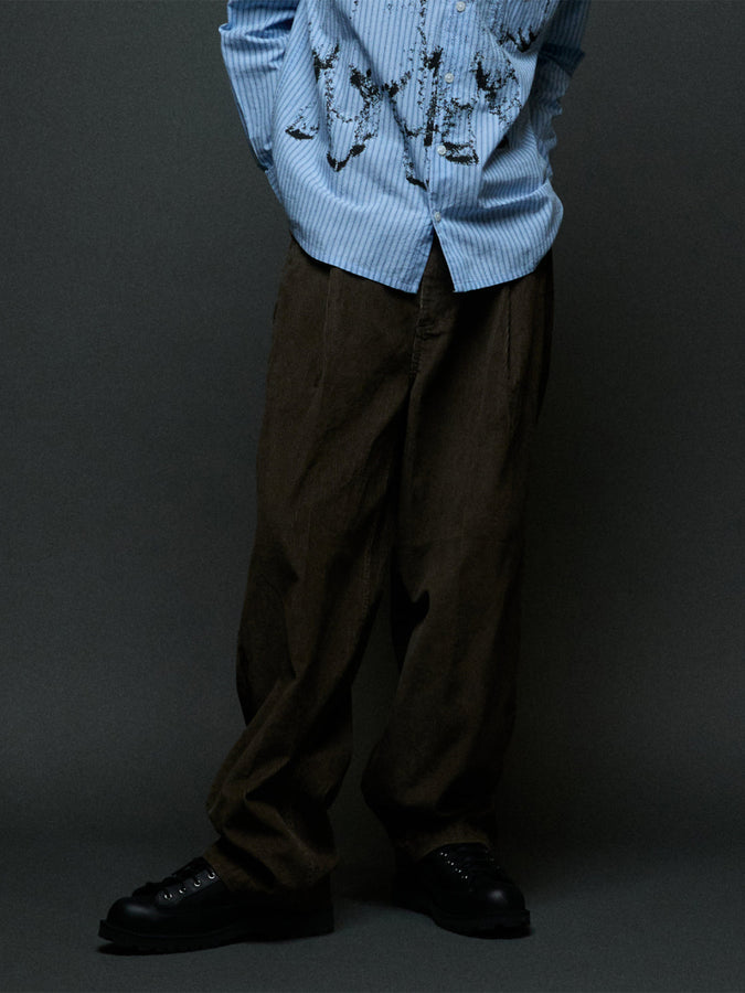 Obey Dean Pleated Corduroy Pants Fall 2026 | WREN FADED WASH (WRN)