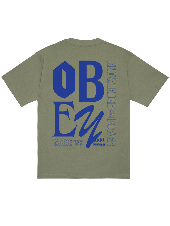Obey Knowledge T-Shirt Fall 2026 | DESERT GREEN (DGE)