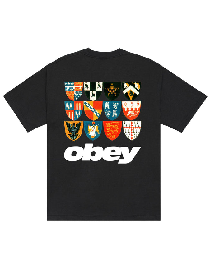 Obey Shields T-Shirt Fall 2026 | VINTAGE BLACK (VBL)