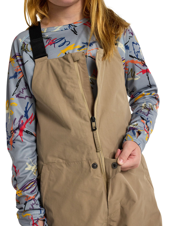 Burton Skylar 2L 2027 – Youth Insulated Bib (7-14) | SUMMIT TAUPE (AH2)