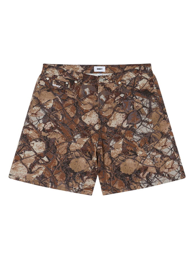 Obey Bigwig Baggy Denim Shorts Spring 2026 | FENCE CAMO (FNC)