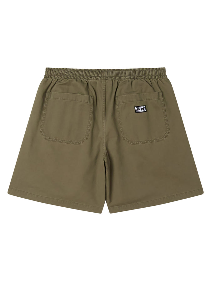 Obey Theo Easy Shorts Spring 2026 | SMOKEY OLIVE FADED WASH (SOL)