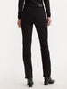 Levis 724 High Rise Straight Soft Black Jeans