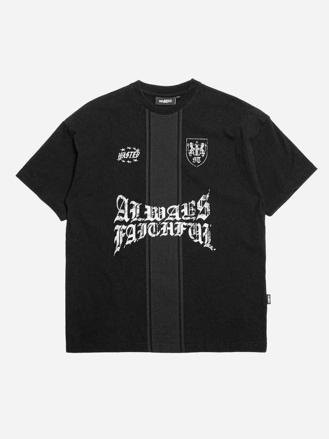 Wasted Paris Loyal Boxy T-Shirt Holiday 2026 | FADED BLACK